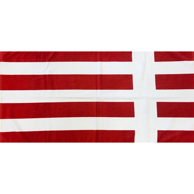 Beach Towel Red and White No Logo