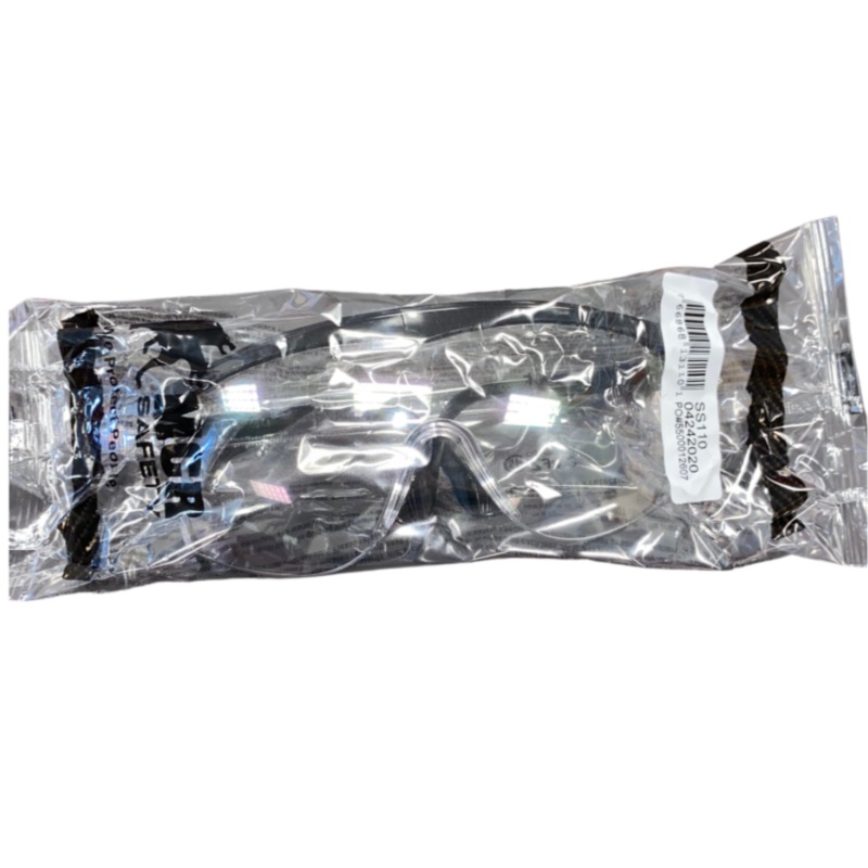 MCR Safety Glasses with Black Frame