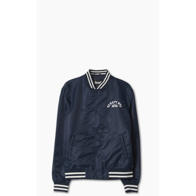 Schott NYC Princeton1 Varsity Jacket Midnight S
