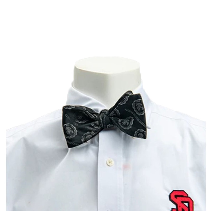Two Tone Bow Tie Gray with Black