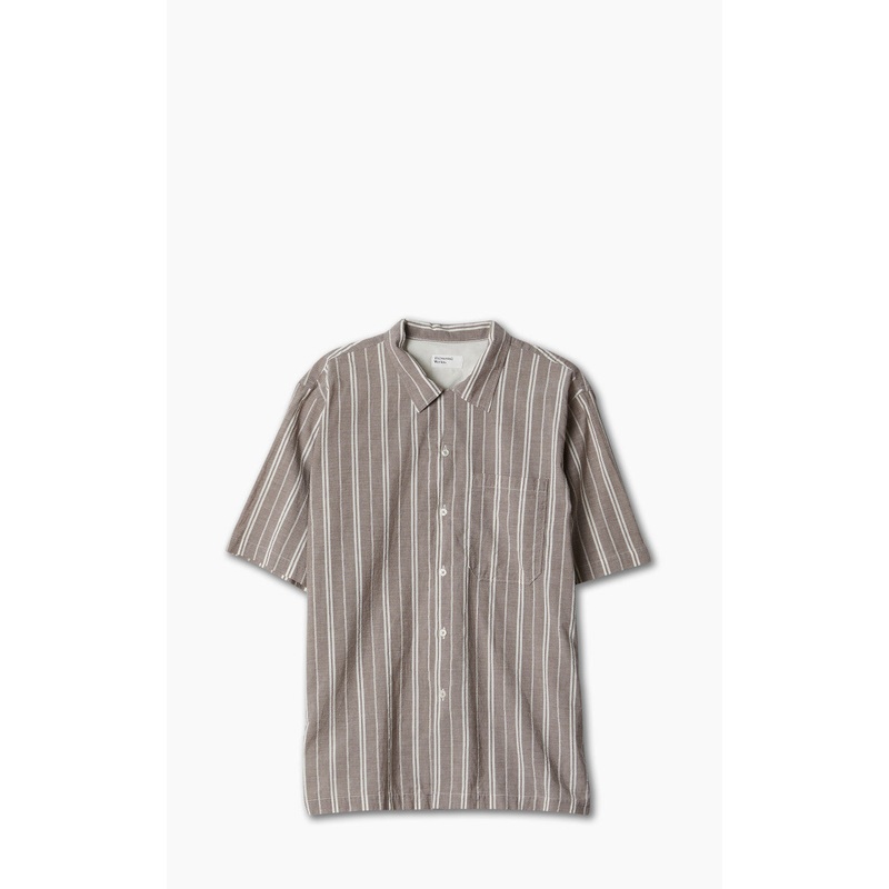 Universal Works Camp Shirt Nisi Cotton Brown S