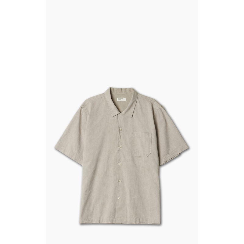Universal Works Road Shirt Organic Oxford Sand S
