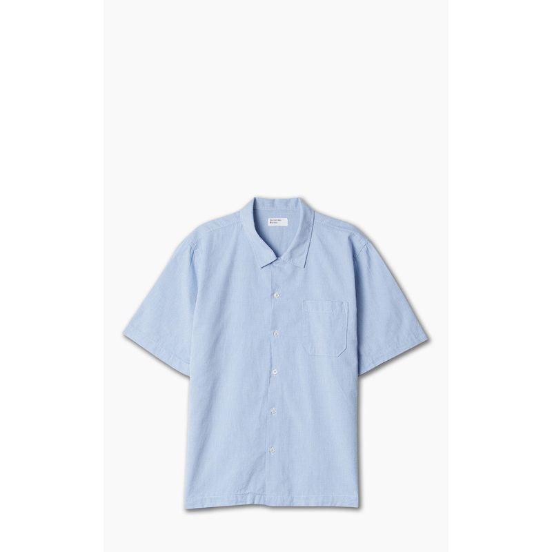 Universal Works Road Shirt Organic Oxford Sky S