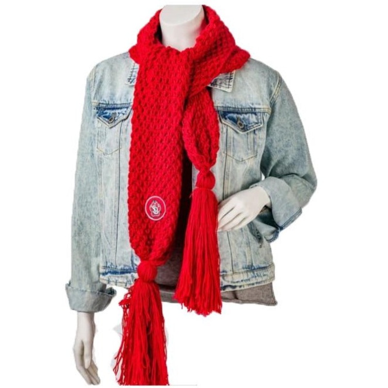 Bundle Up Red Scarf SD Paw
