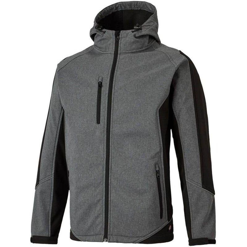 Dickies Wakefield Reflective Soft Shell Waterproof Jacket JW7017 Grey 2XL