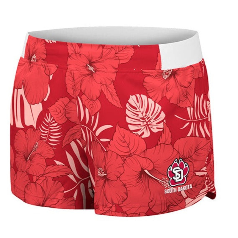 Colosseum Women’s All Over Red Print Shorts SM