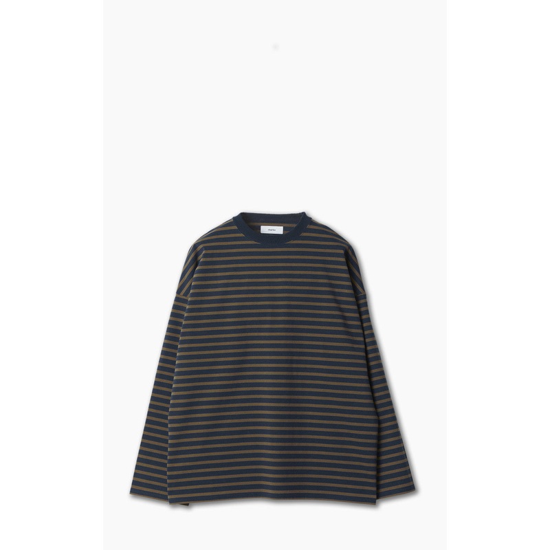 Markaware ‘Marka’ Oversize Tee L/S Navy/Brown 1