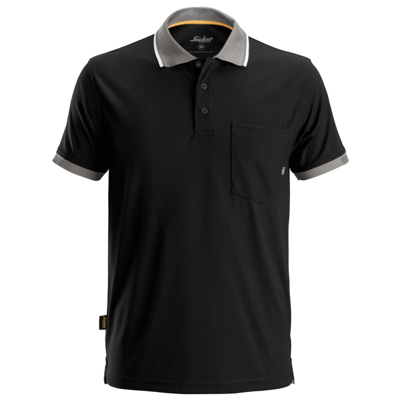 Snickers 2724 AllroundWork 37.5 Tech Polo Shirt Various Colours Black 2XL