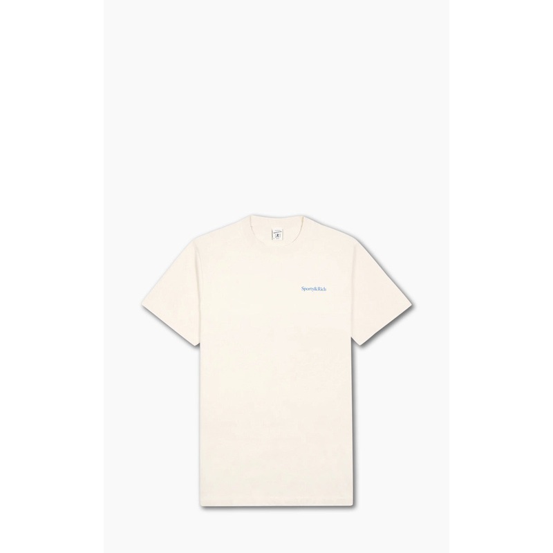 Sporty & Rich Health Is Wealth T-Shirt Cream XS