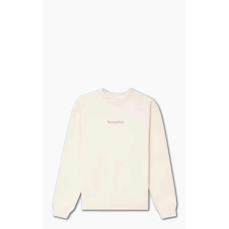 Sporty & Rich New Health Crewneck Cream XS
