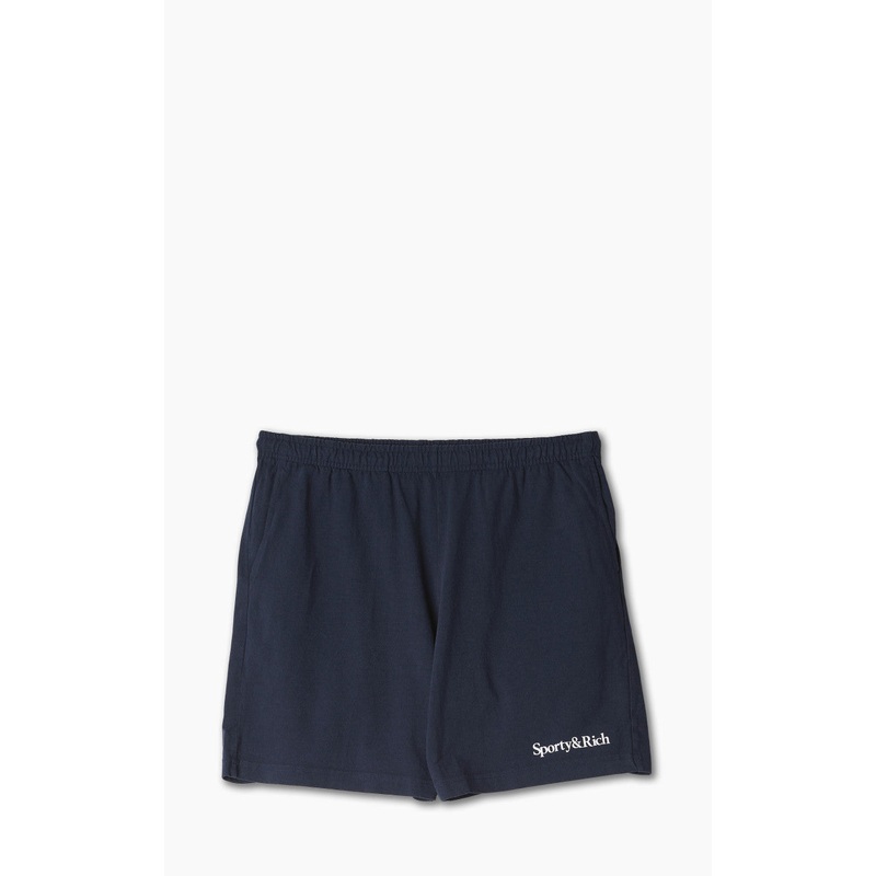 Sporty & Rich Serif Gym Short Navy XS