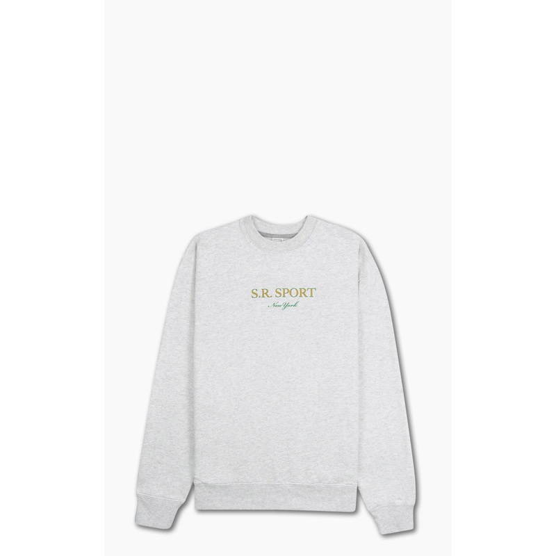 Sporty & Rich Wimbledon Crewneck Heather Gray XS