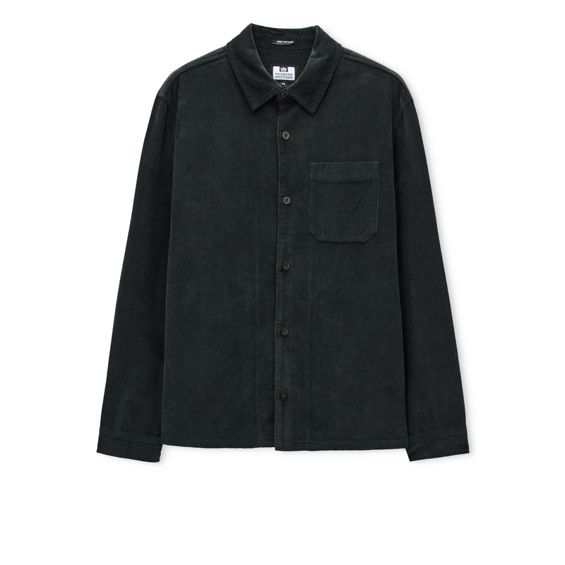 Welch Cord Shirt Black Forest Green XS Black Forest