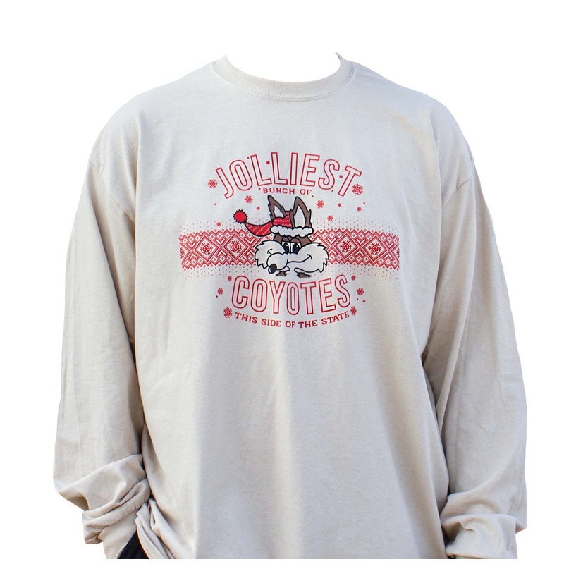 Youth Ugly Christmas Cream Long Sleeve Tee SM