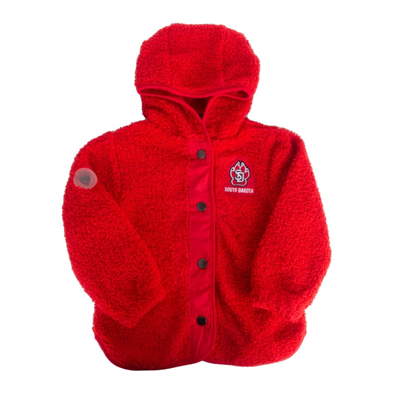 Colosseum Toddler Red Sherpa Red Jacket 2T
