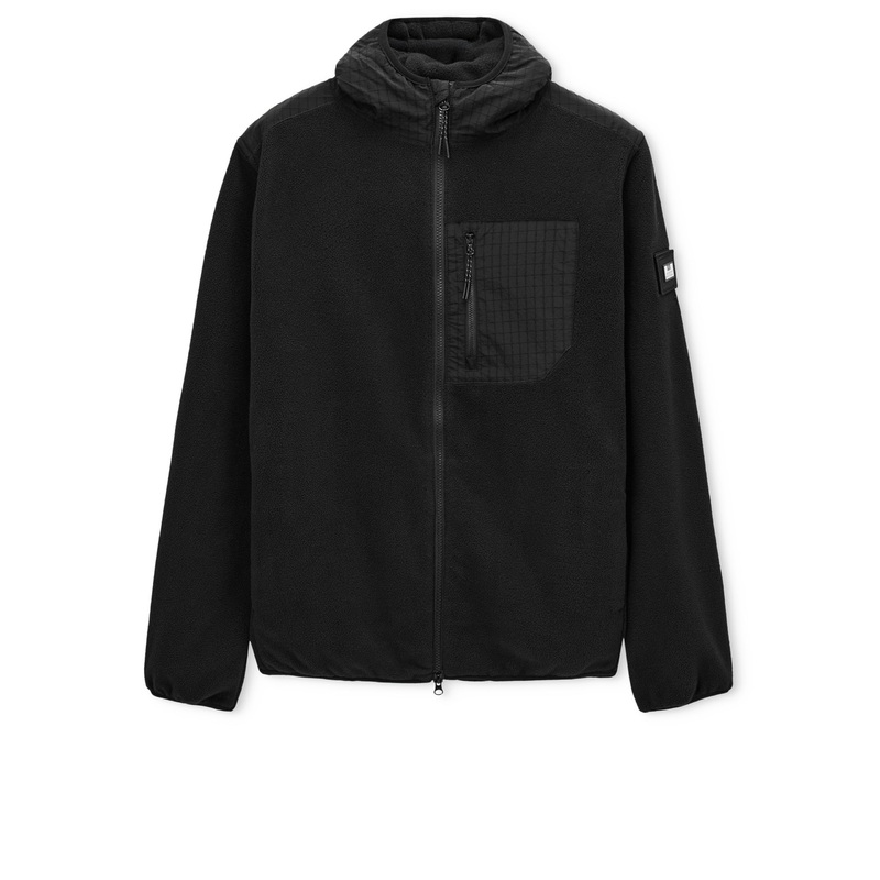 Sharrock Polar Fleece Hoodie Black XS Black