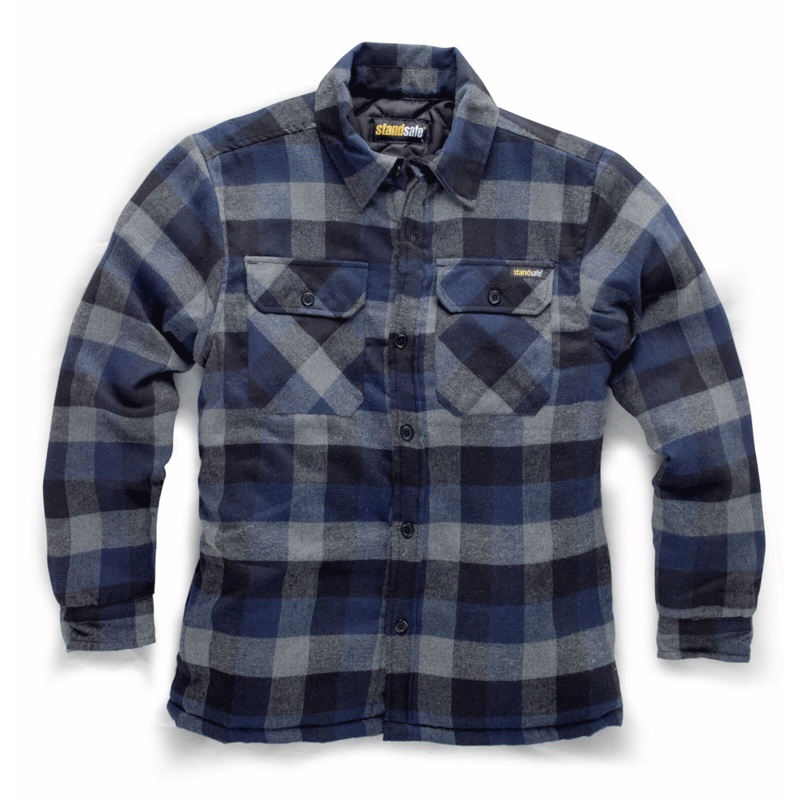 Standsafe WK011 Padded Lumberjack Shirt Various Colours Navy 2XL