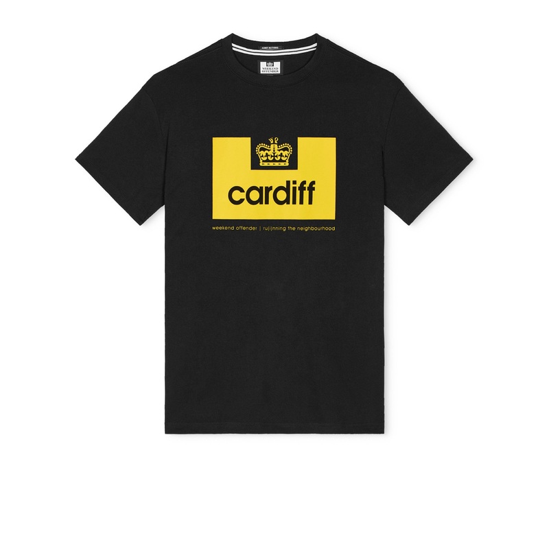 City Series 2 Cardiff T-Shirt Black/Yellow XS Black