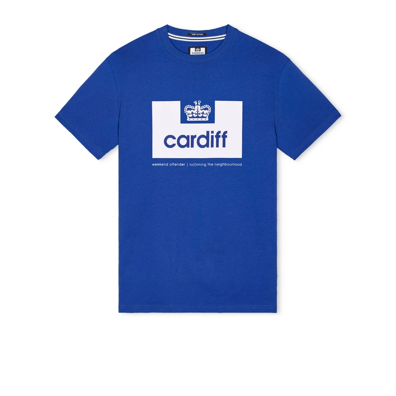 City Series 2 Cardiff T-Shirt Electric/White XS Electric