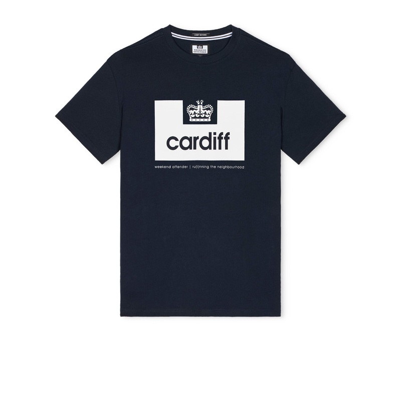 City Series 2 Cardiff T-Shirt Navy/White XS Navy