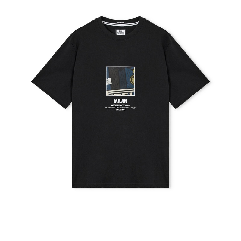 City Series 8 Milan T-Shirt Black/Blue XS Black