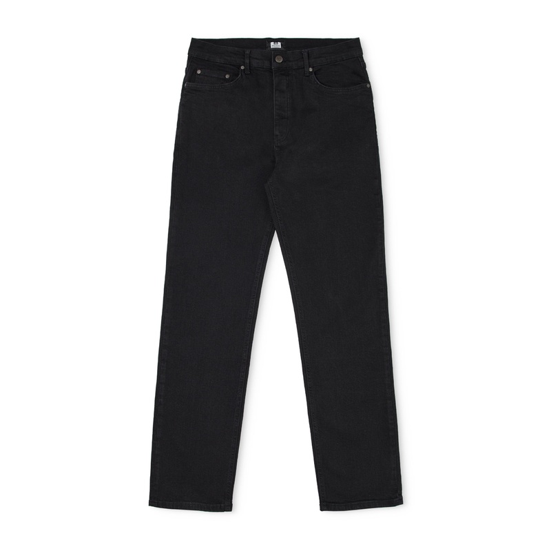 Straight Fit Denim Jeans Black 28S Black