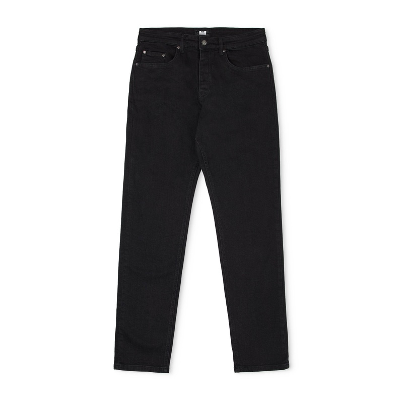 Tapered Fit Denim Jeans Black 28S Black
