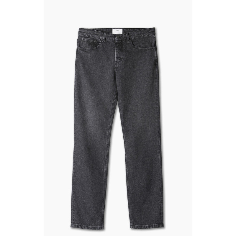AMI Paris Classic Fit Jeans Mid-Washed Black W29