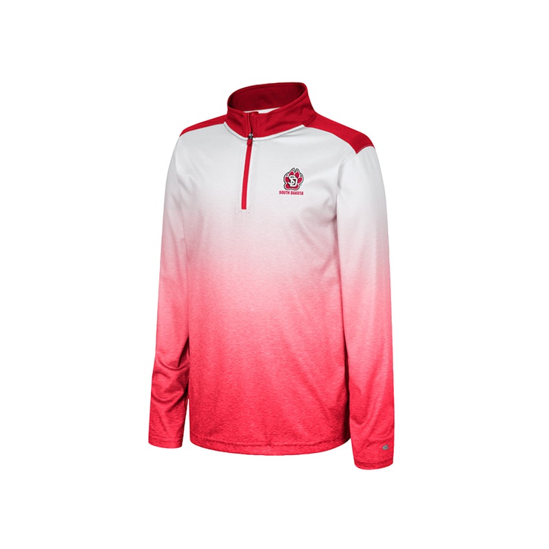 Colosseum Youth Boy’s Quarter Zip Red Crew SM