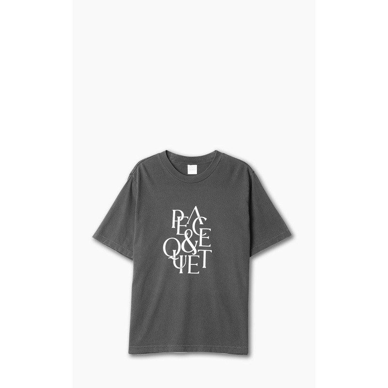 Museum of Peace & Quiet Serif T-Shirt Black S