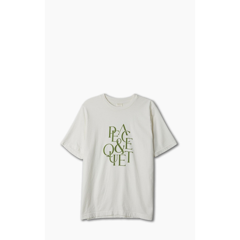 Museum of Peace & Quiet Serif T-Shirt Bone S
