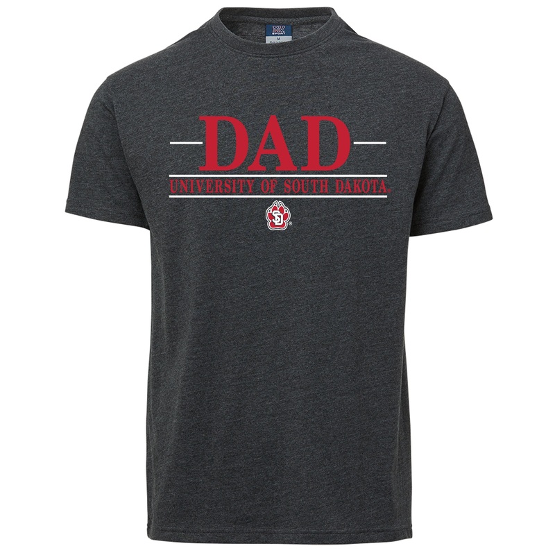 MV USD Dad Bar Logo SD Paw Charcoal Tee SM