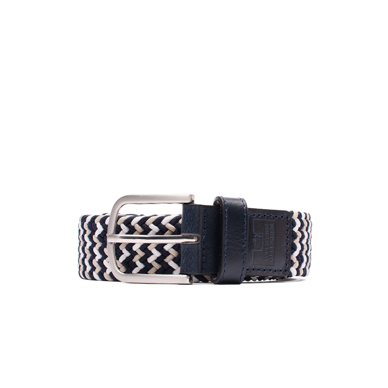 Boxed Woven Belt Multi M Black