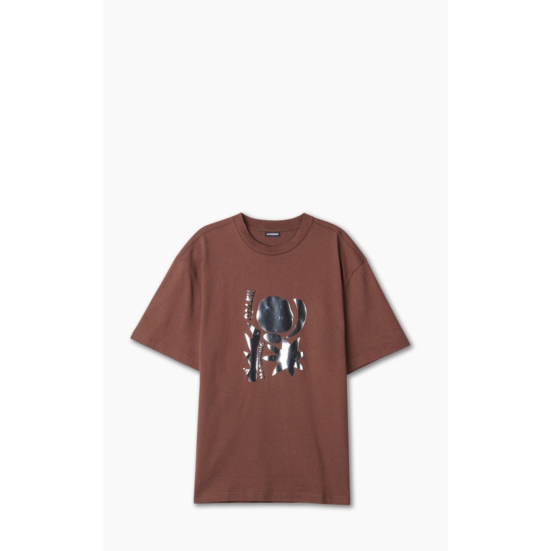 Jacquemus Le T-Shirt Prata Sun Mirror Print Mirror Brown S