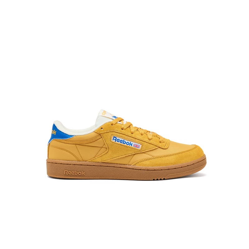 Reebok Club C 85 Trainers Grit Gold/Optimum Blue UK 7 Grit Gold/Optimum Blue