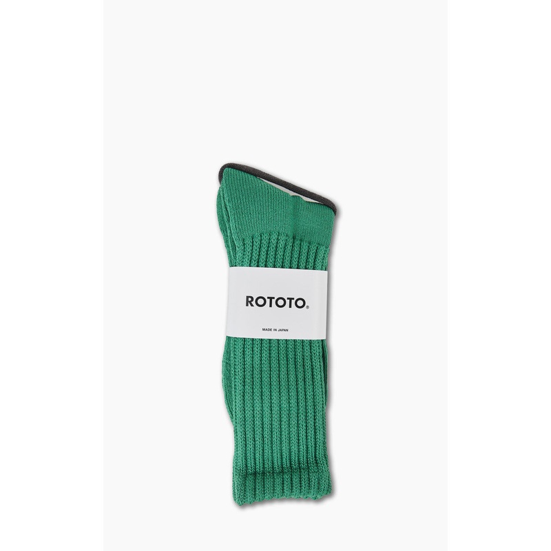 RoToTo R1334 Loose Pile Crew Socks Green M