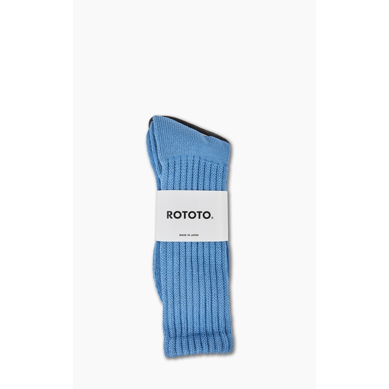 RoToTo R1334 Loose Pile Crew Socks Medium Blue M
