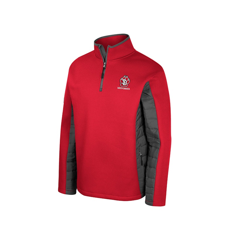 Colosseum Red/Gray Men’s Quarter Zip jacket SM