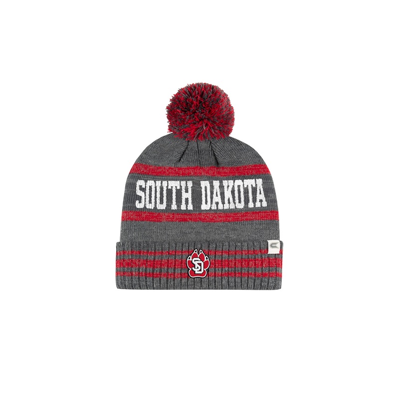 Colosseum Unisex Red Pom Pom Beanie