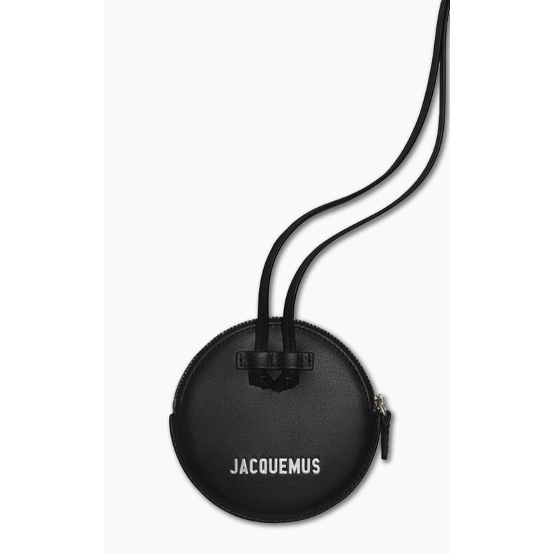 Jacquemus Le Pitchou Circle Neck Pouch Black
