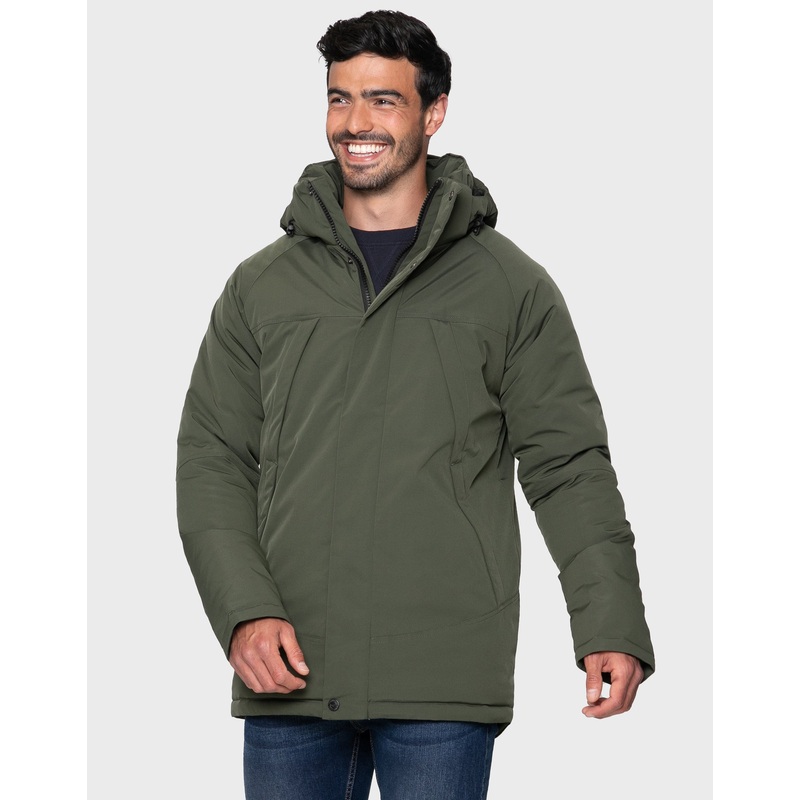 Khaki Green Padded Jacket Khaki Green S
