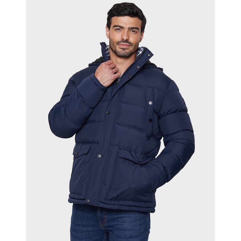 Navy Padded Jacket Navy S