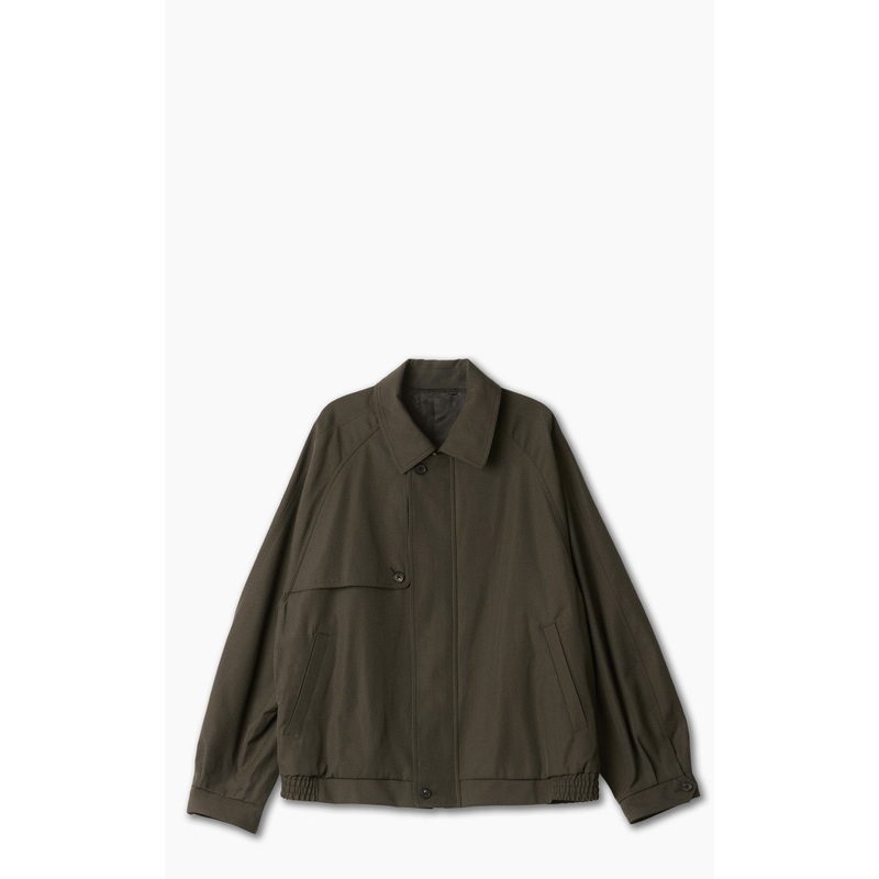 stein Oversized Harrington Zip Jacket Military Khaki M
