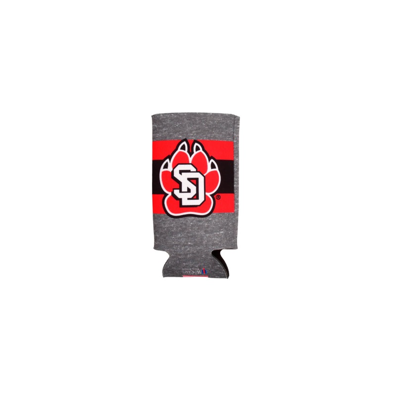 USD Can Cooler Heathered Stripe Slim Size