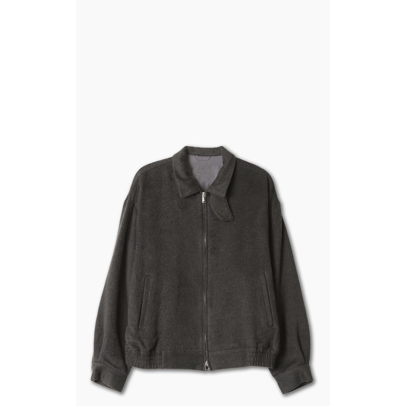 Yoke Cotton Yak Zip Blouson Charcoal M