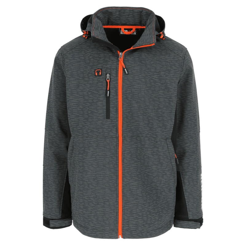 Herock Walder Breathable Water-Repellent Reflective Softshell Jacket Reflective Anthracite / Black 2XL