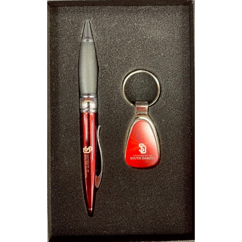 2-Piece Set with Red Pen and Key Tag