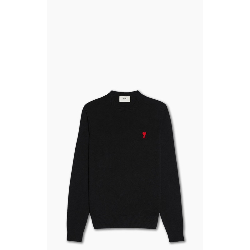 AMI Paris Ami De Coeur Crewneck Sweater Black S