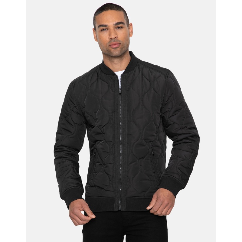 Black Quilted Jacket Black S