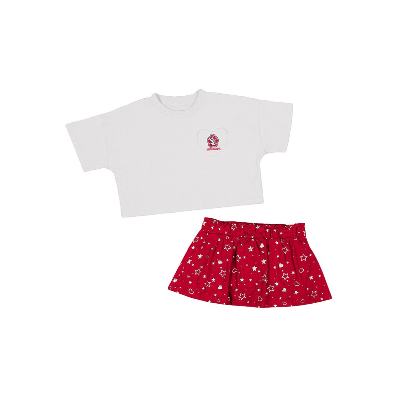 Colosseum Toddler Girls Tee and Skirt 2T